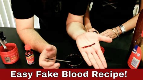 make fake blood that doesn t stain clothes|stage blood recipe.